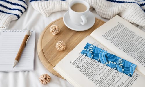 bookmark-book-arrangement-high-angle