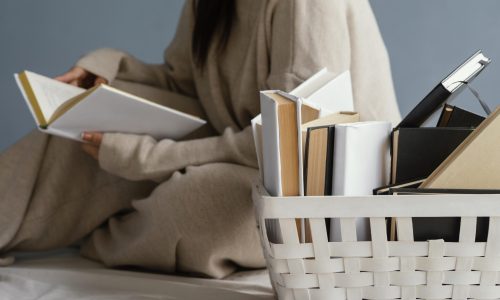 close-up-woman-with-books-basket
