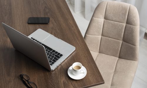 minimalist-desk-arrangement-with-laptop